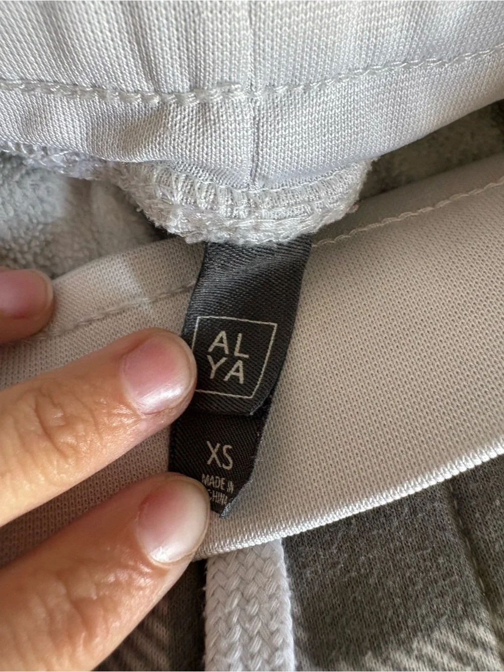 Grey and White checkered pajama set